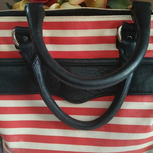 Rebecca Minkoff Striped Diamond Tote Bag - Picture 3 of 8